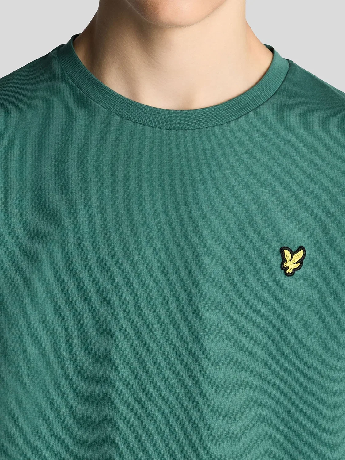 Футболка хлопковая Lyle & Scott, зеленый — фото 3