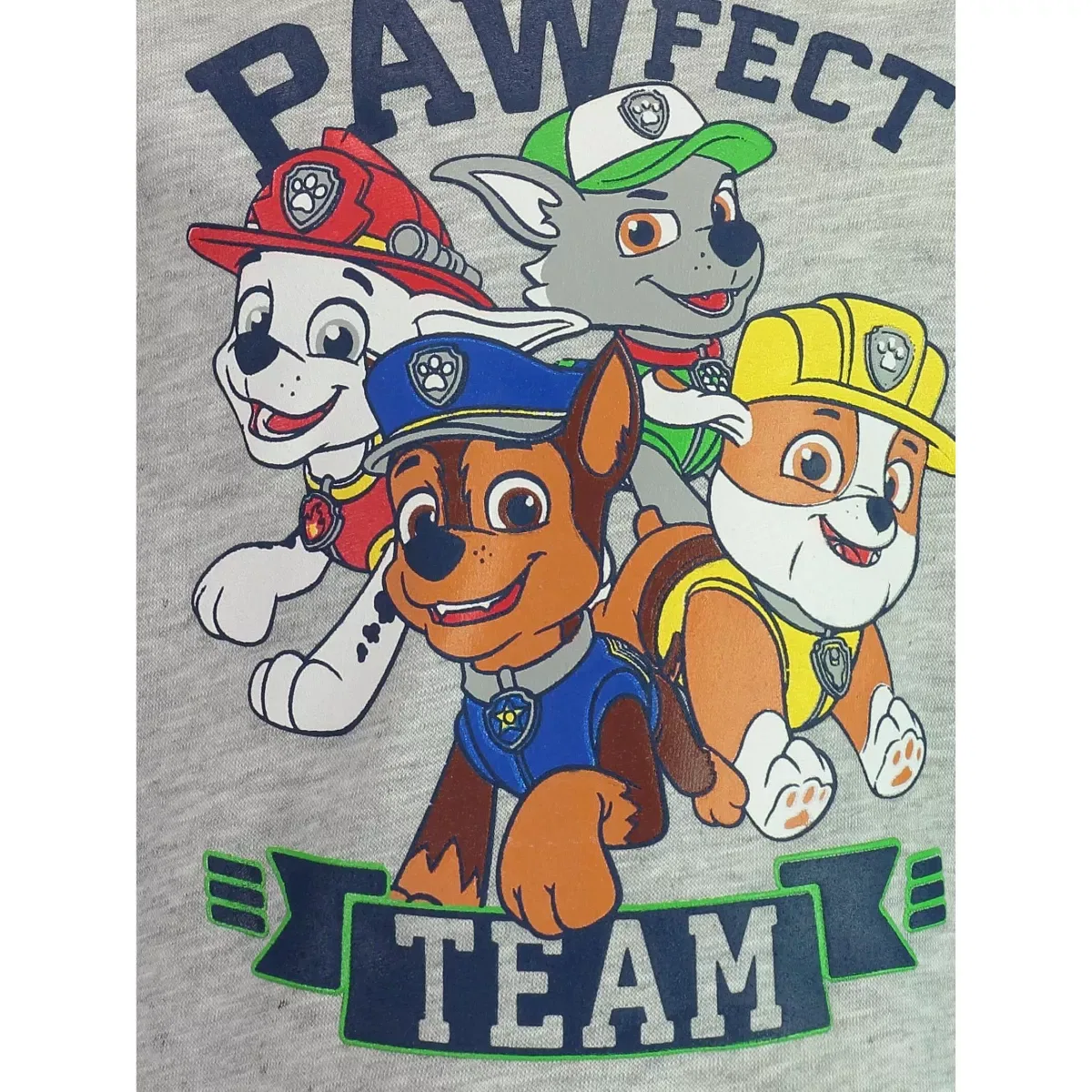 Детский свитшот с длинным рукавом с принтом Paw Patrol Nickelodeon, Light Heather Gray — фото 2