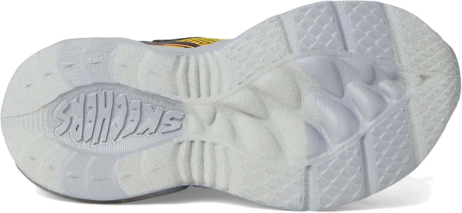 Детские кроссовки для мальчиков с принтом Creature-Crawlers Skechers, Black/Yellow — фото 3