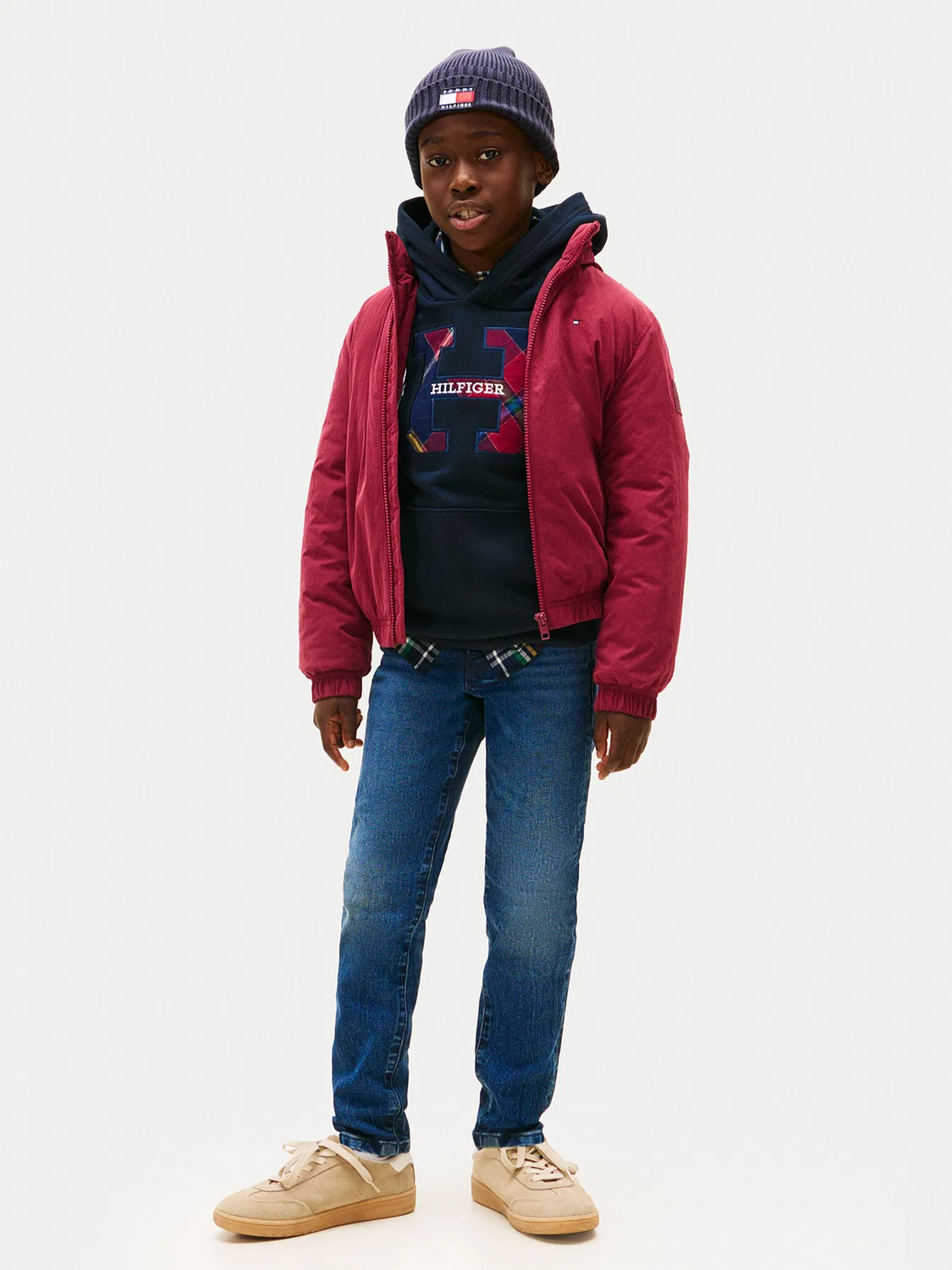 Джинсы прямого кроя для мальчика Tommy Hilfiger, темно-синий — фото 2