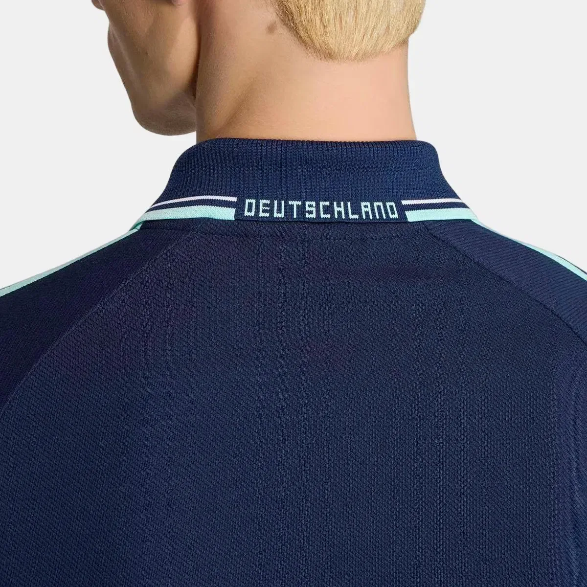 Мужская куртка-антем с принтом Германия 2026 Anthem Jacket adidas, Azul Marino — фото 3