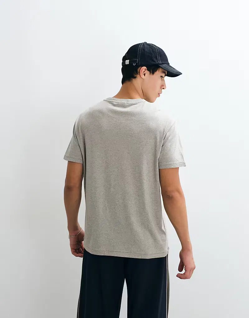 Классическая футболка Polo Ralph Lauren с логотипом, серый — фото 4