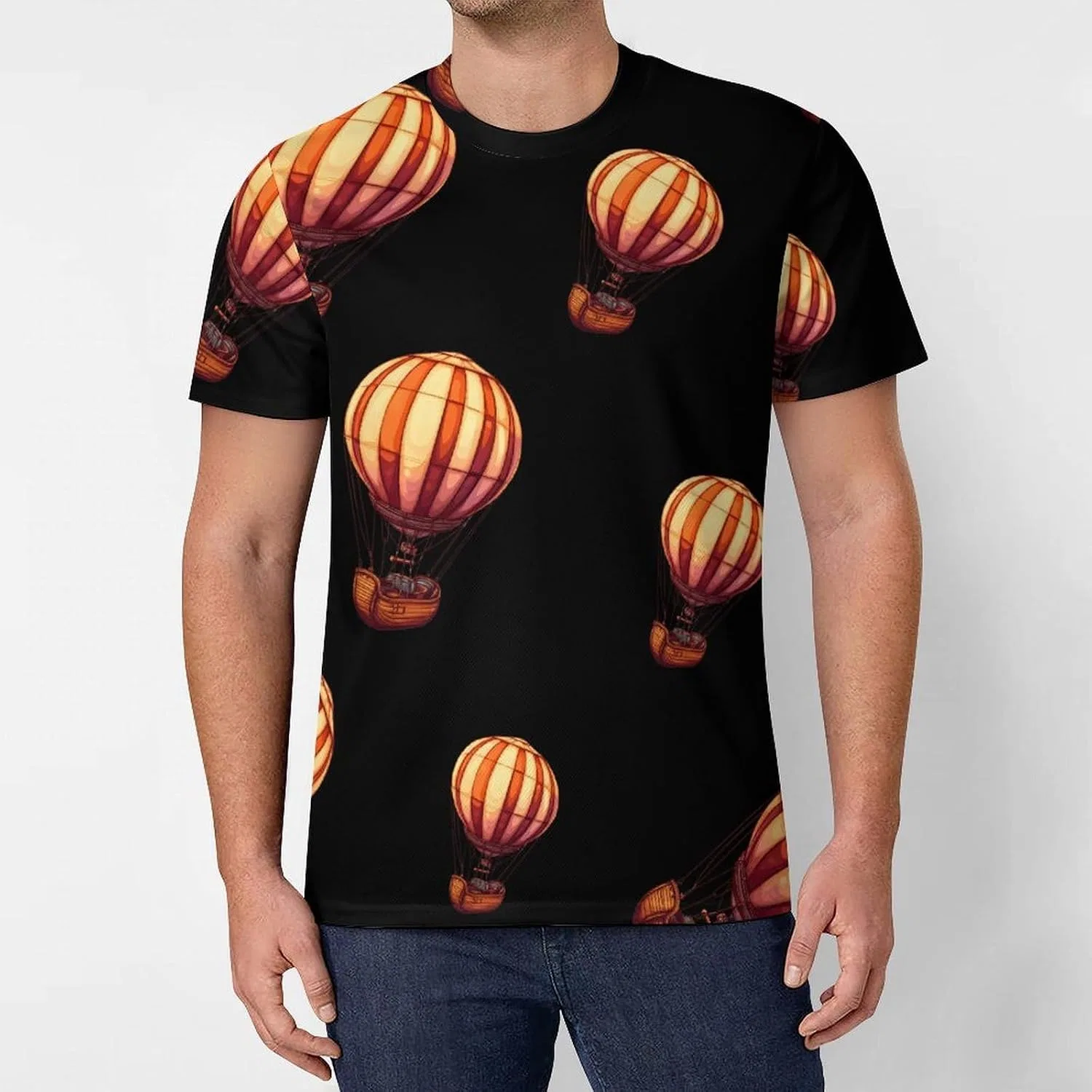 Мужская футболка с принтом Hot Air Balloon — фото 2