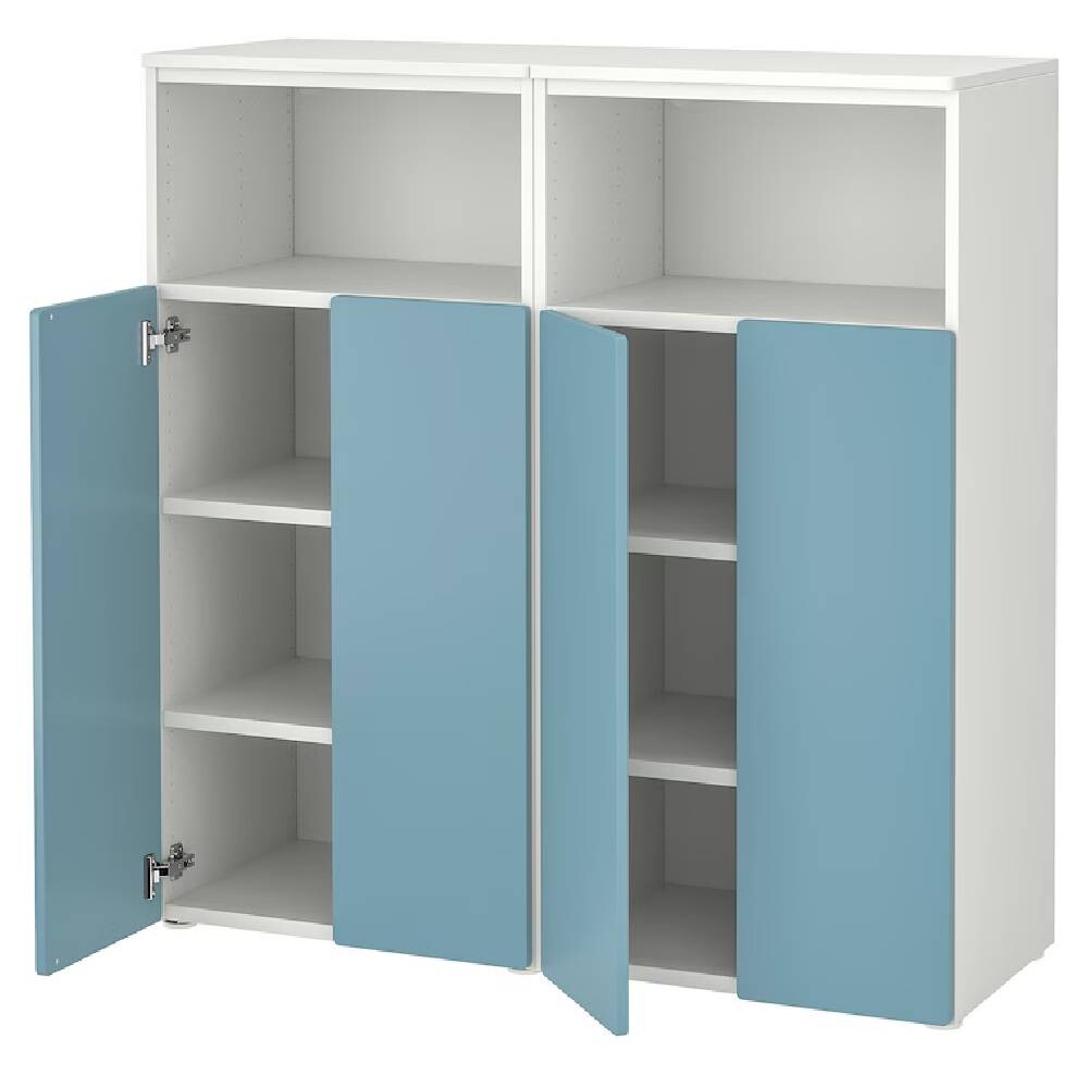 

Модуль для хранения Ikea Smastad/Platsa 120Х42Х123 см, белый/синий