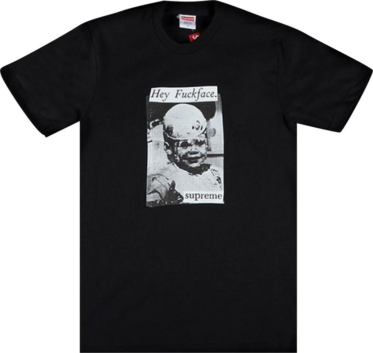 

Футболка Supreme f*ck Face Tee 'Black', черный
