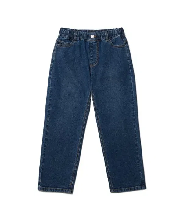Джинсы прямого кроя на резинке, Musinsa Standard Kids, Medium Indigo — фото 2