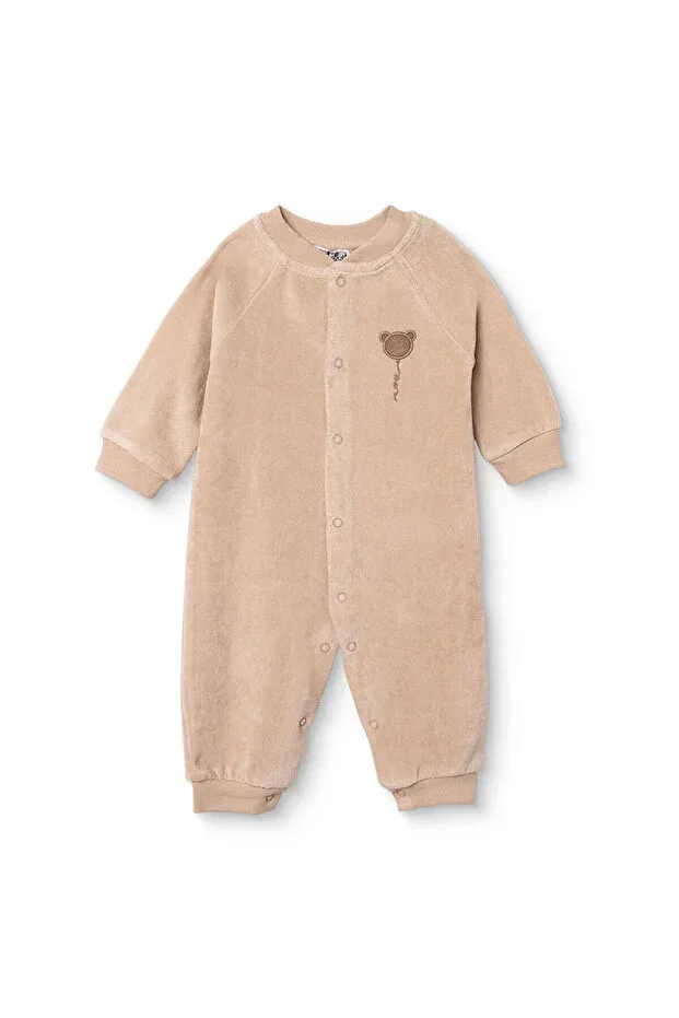 Детский вельветовый комбинезон для мальчиков с принтом Hellobaby, Beige Ebebek Hello Baby