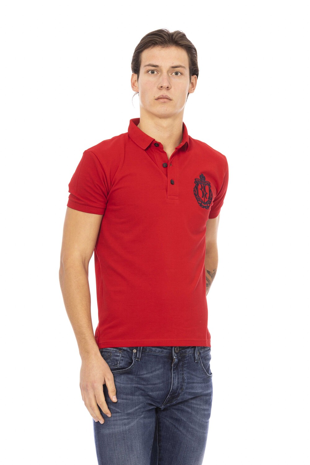 

Рубашка-поло Billionaire S/s Crown Embroidery, красный/темно-синий