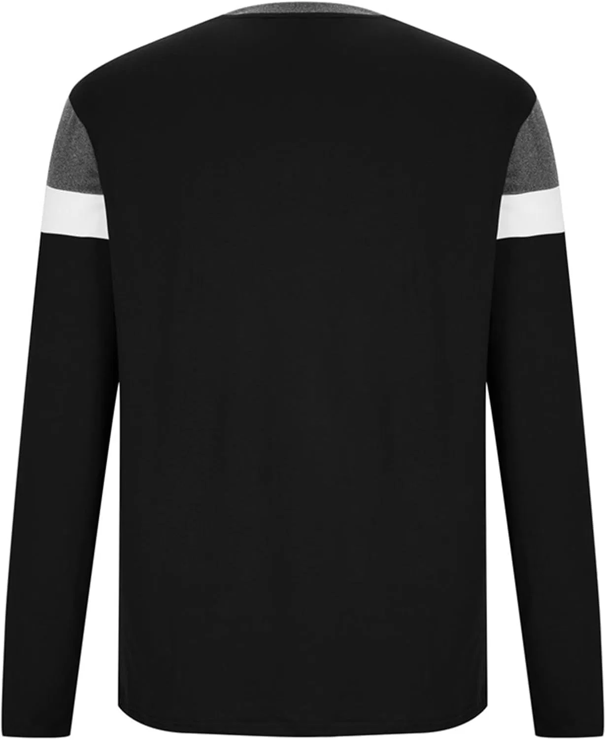 Мужская футболка с полосками Crewneck Cotton Blend Pullover, Dark Gray — фото 4