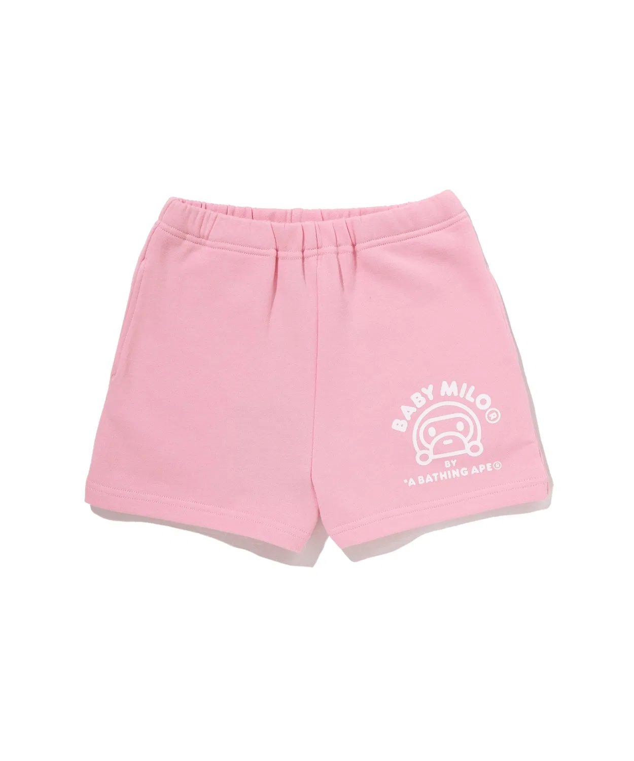 Детские шорты из футера с принтом BABY MILO A BATHING APE, Pink