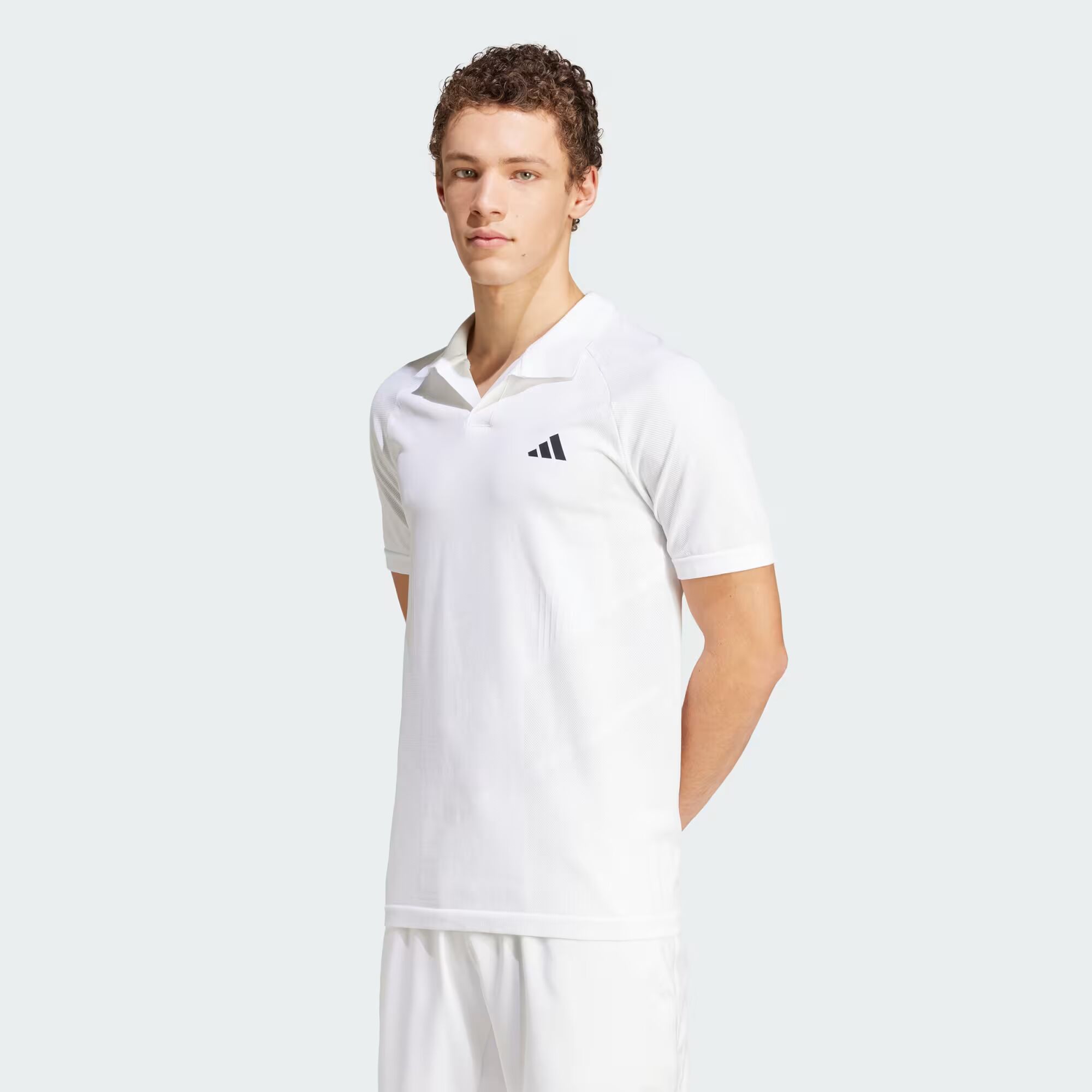 

Бесшовная рубашка-поло Tennis Pro AEROREADY FreeLift Adidas, цвет White