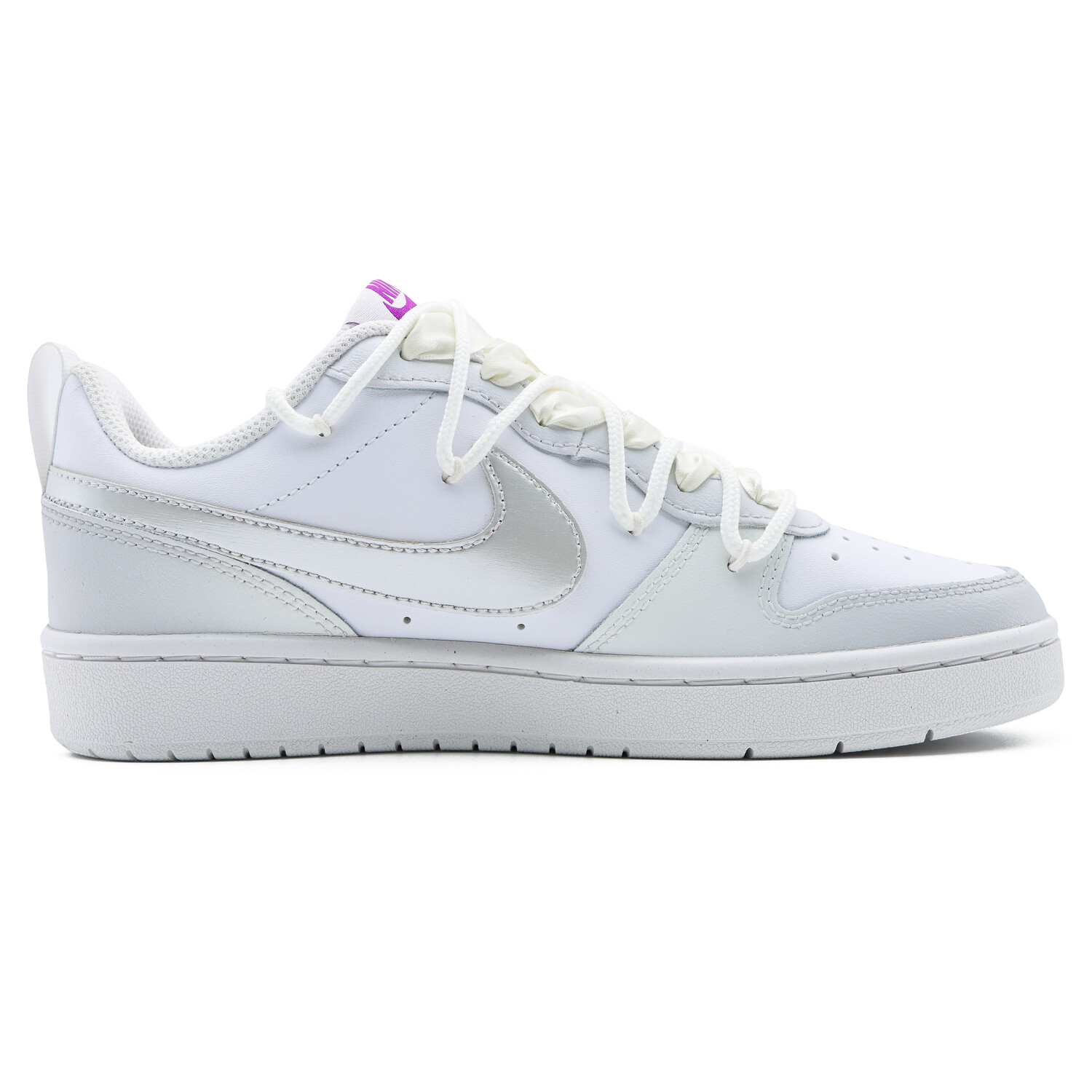 

Кроссовки Nike Court Borough Skateboarding Shoes Women's Low-top White/Silver, цвет Off White