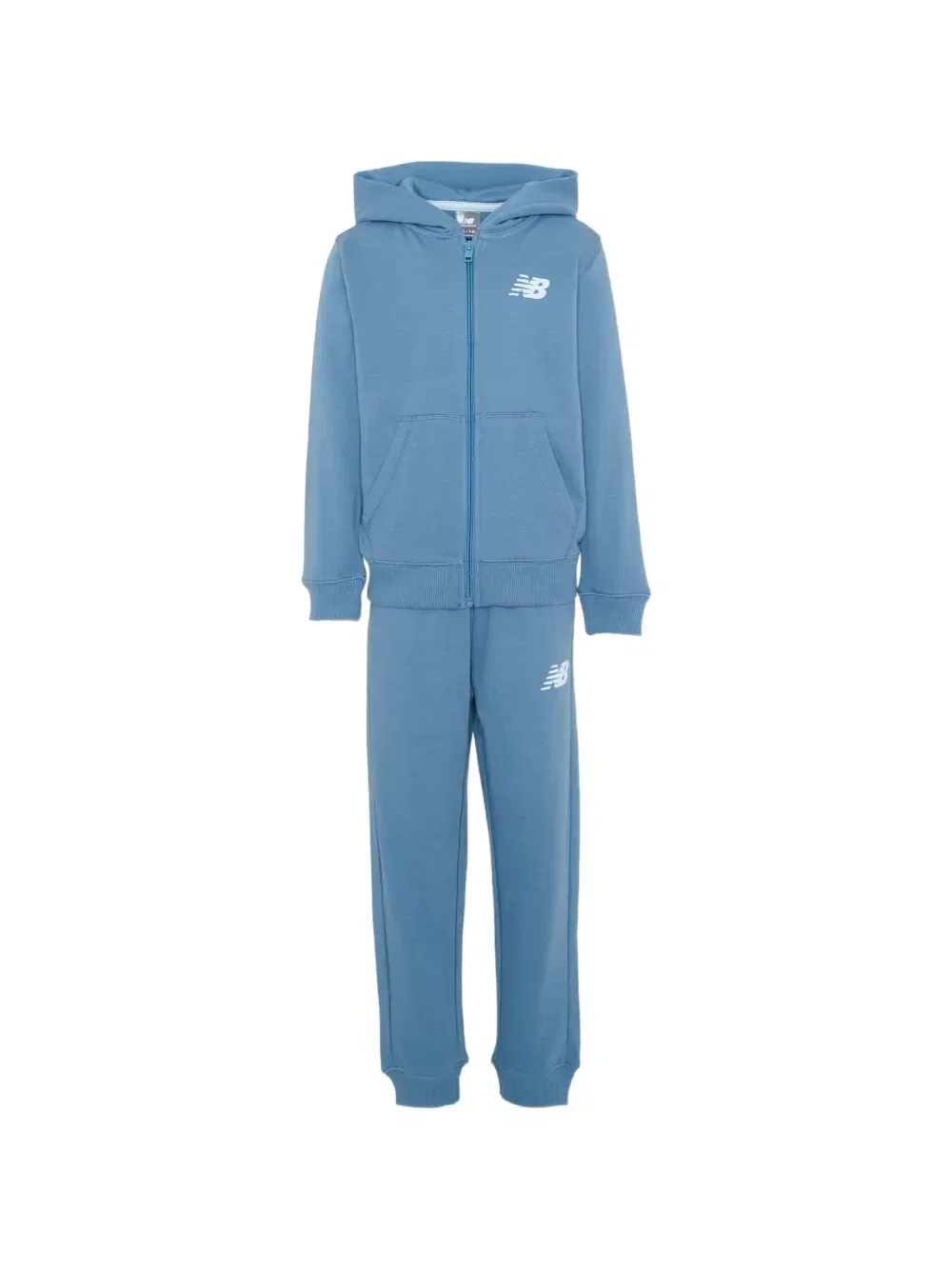 Спортивный костюм на молнии с логотипом New Balance Kids, синий