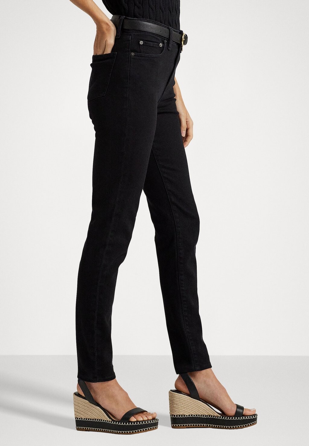 Джинсы Skinny Fit Ankle Lauren Ralph Lauren, цвет black wash — фото 4