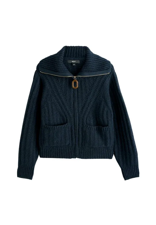 Кардиган прямого кроя с прострочкой Next, Navy Blue