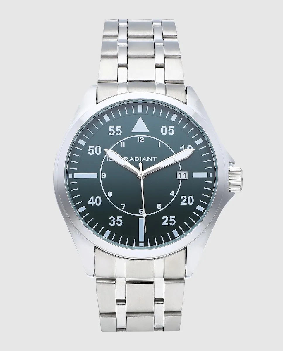 

Мужские часы Cary RA665201 из стали с серебряным ремешком Radiant, серебряный