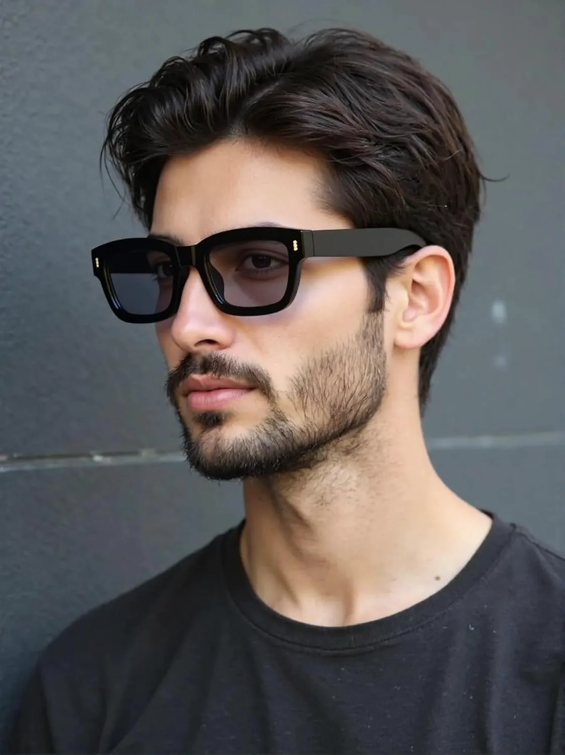 

Солнцезащитные очки Kursan в квадратной оправе для женщин и мужчин, модные солнцезащитные очки в толстой оправе, черные, защита от УФ-излучения UV400, Black/Blue