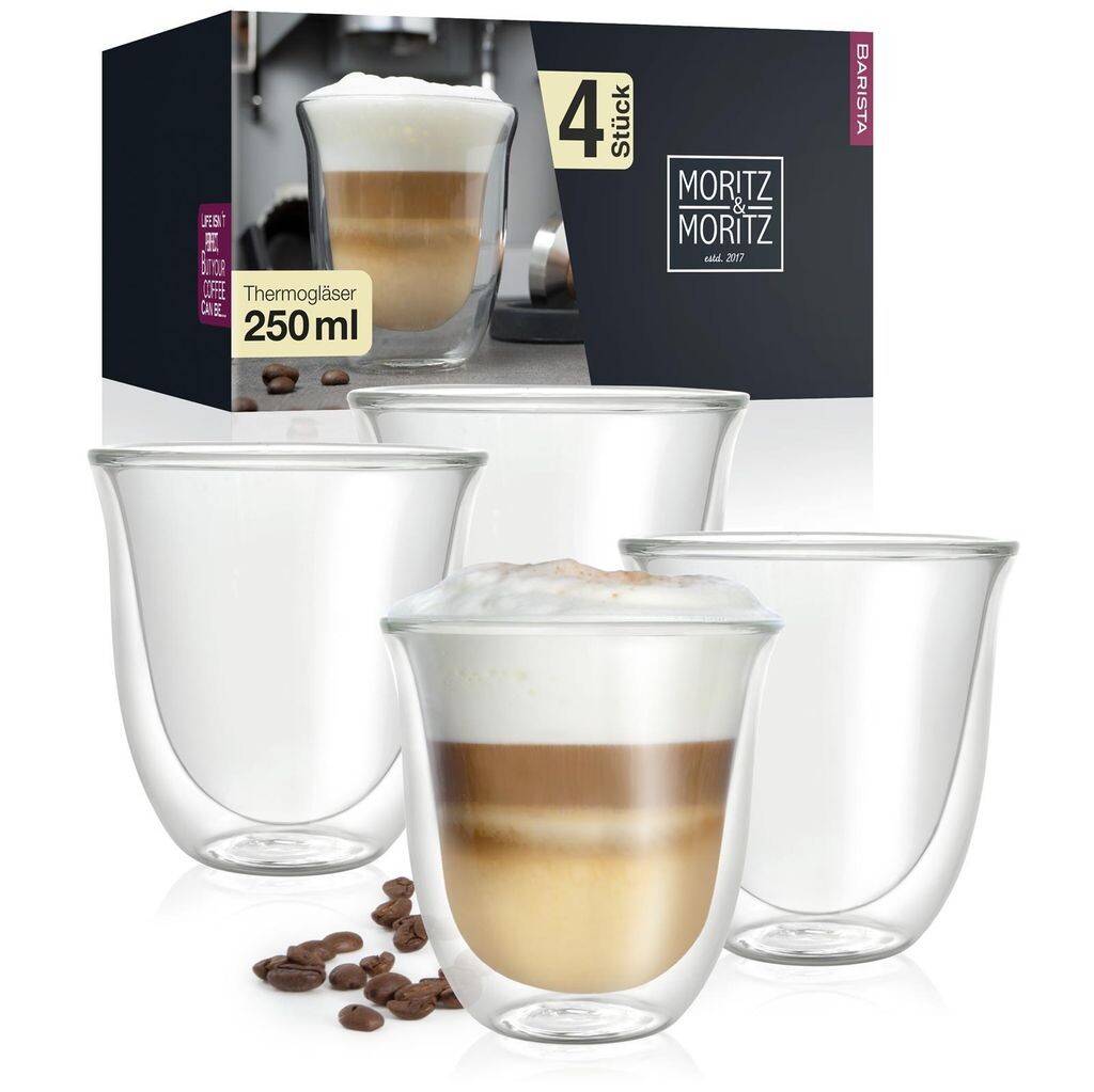 

Moritz & Moritz Barista Napoli 4 термостакана с двойными стенками по 250 мл iLP