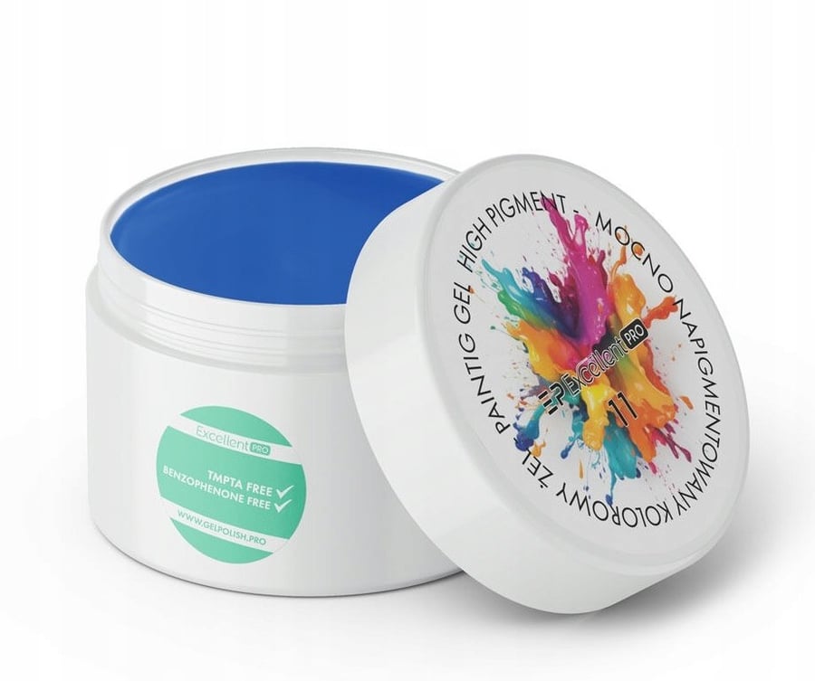 

Excellent Painting Gel Высокопигментированный декоративный гель 11 Синий 5 мл