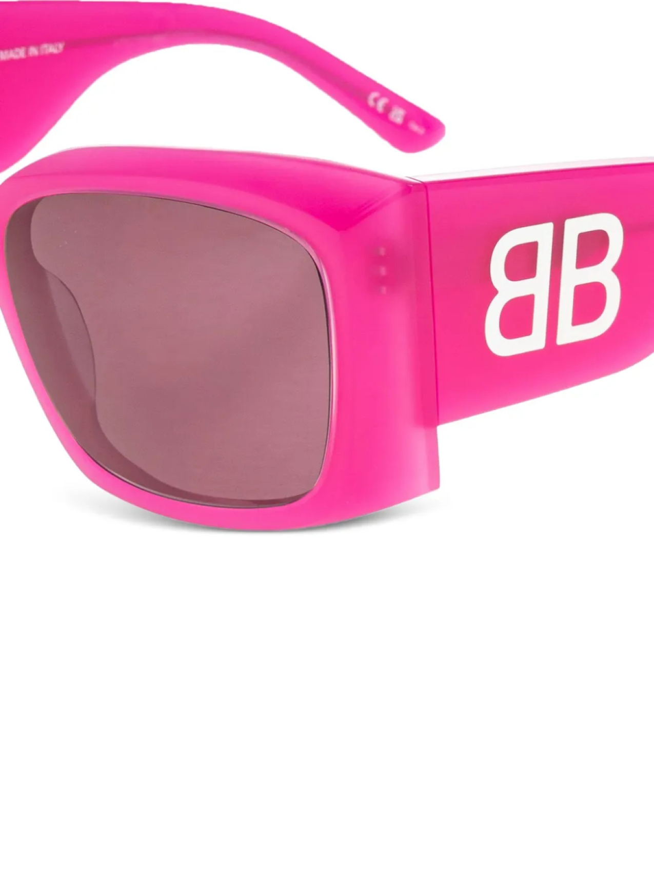 Balenciaga Eyewear butterfly-frame солнцезащитные очки, розовый — фото 2