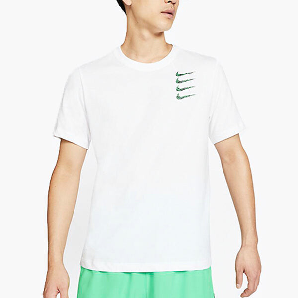 Футболка dri fit с круглым вырезом и коротким рукавом Nike, белый — фото 4
