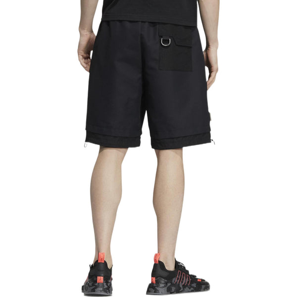 Шорты men's solid color pocket lacing sports shorts black Adidas, мультиколор — фото 4