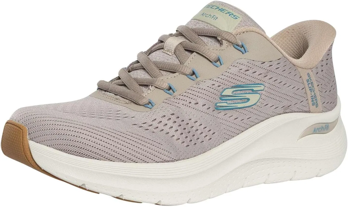 Кроссовки Skechers Herren Arch Fit 2.0 Schuhe, Taupe Blue