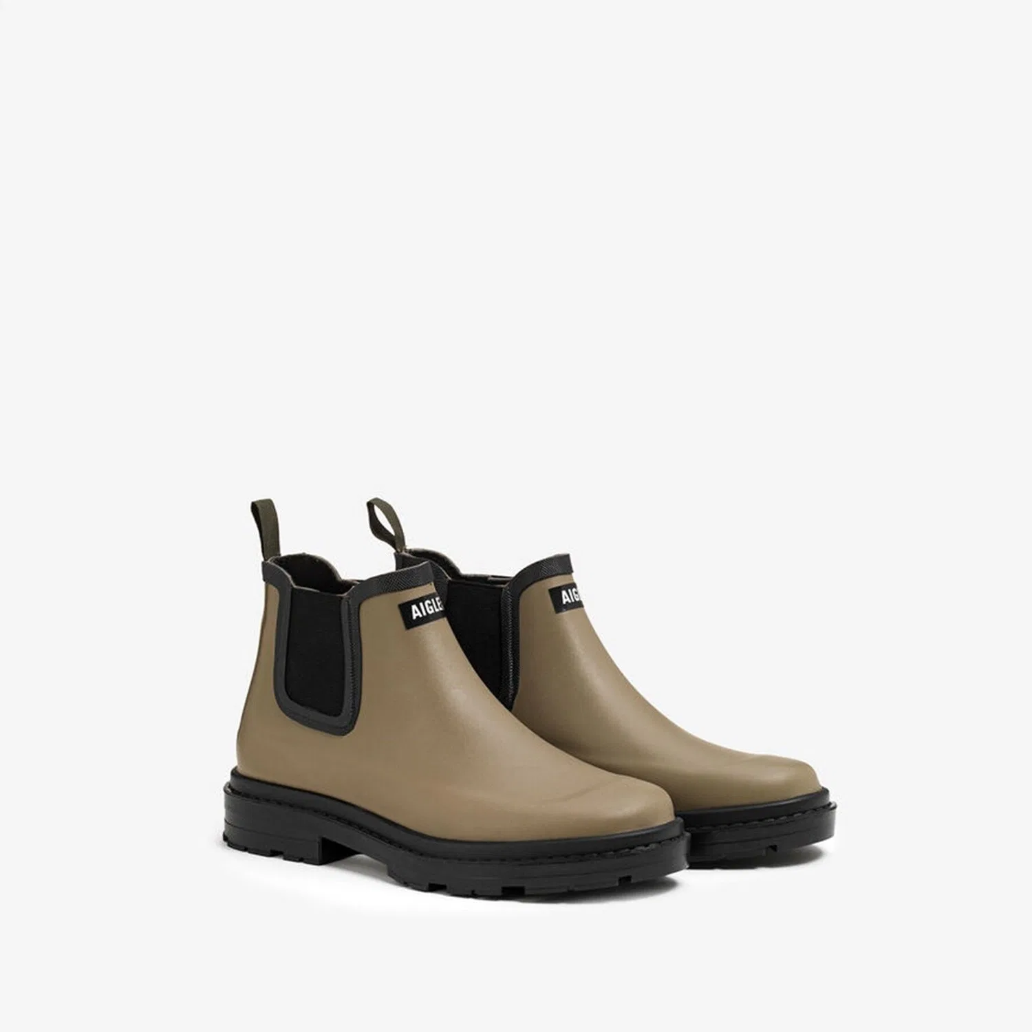 Резиновые ботинки Chelsea унисекс серые от Aigle