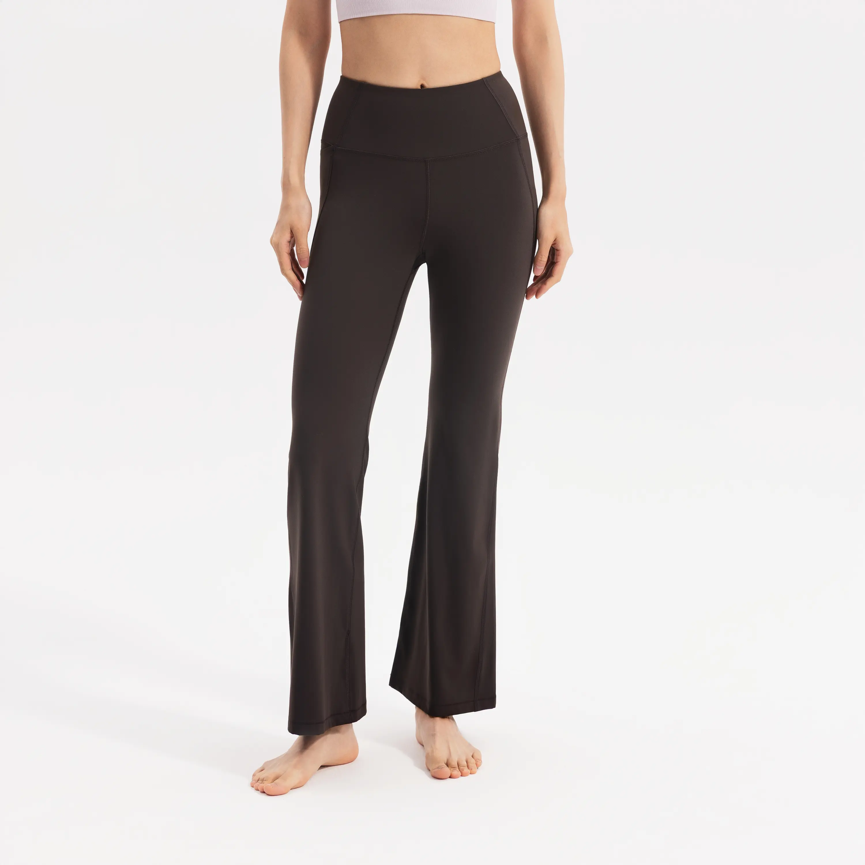 

Женские флисовые леггинсы для йоги Domyos - какао