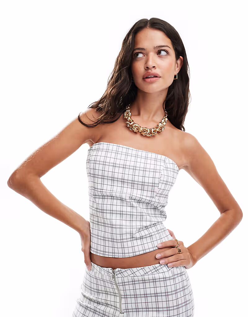 

Топ-бандо ASOS DESIGN в клетку