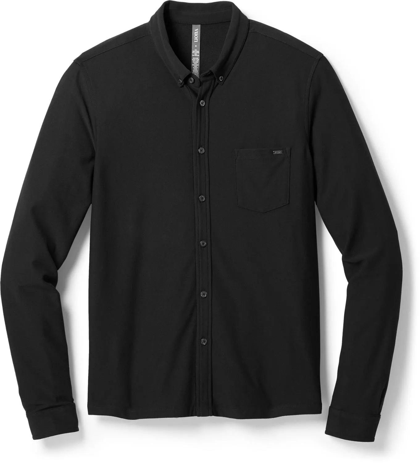 

Классическая рубашка с пуговицами и длинными рукавами Vuori, Black