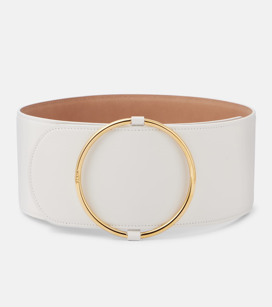 

Кожаный ремень Ring Alaïa, Blanc Optique