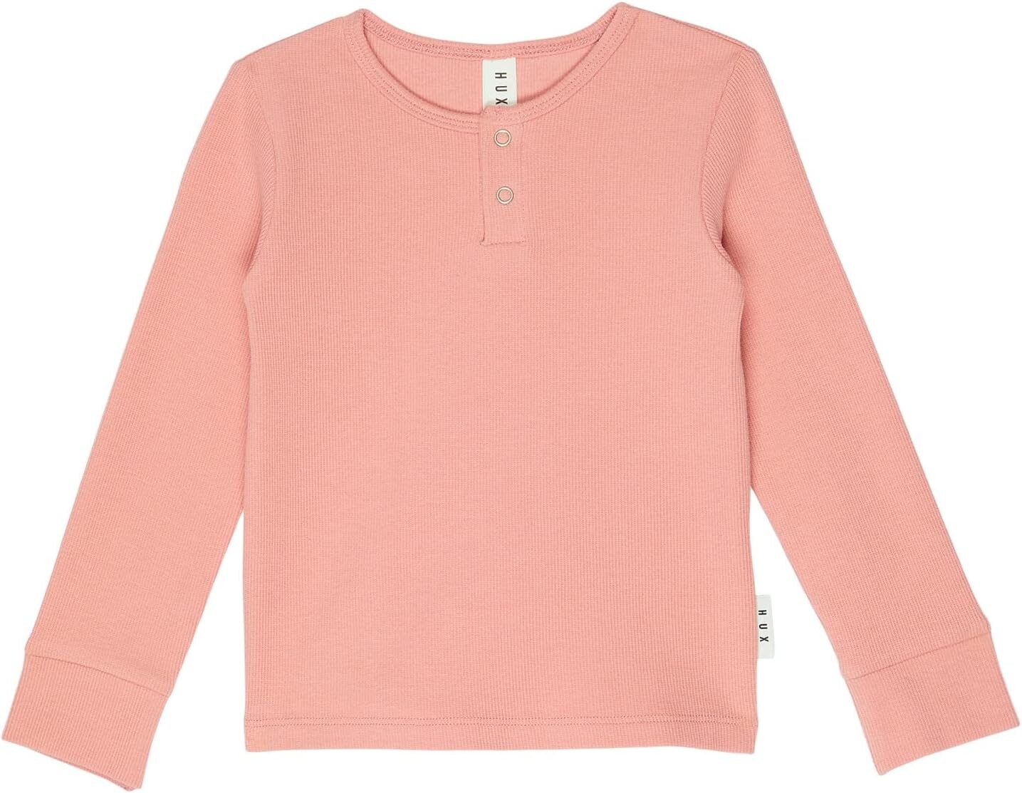 

Рубашка HUXBABY Rib Henley, цвет Dusty Rose