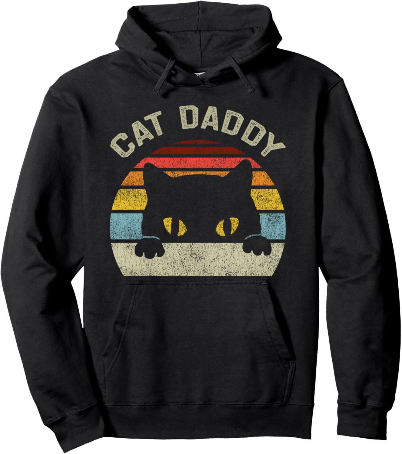 

Винтажная толстовка Cat Daddy Man Vintage Cat Gift Store, черный