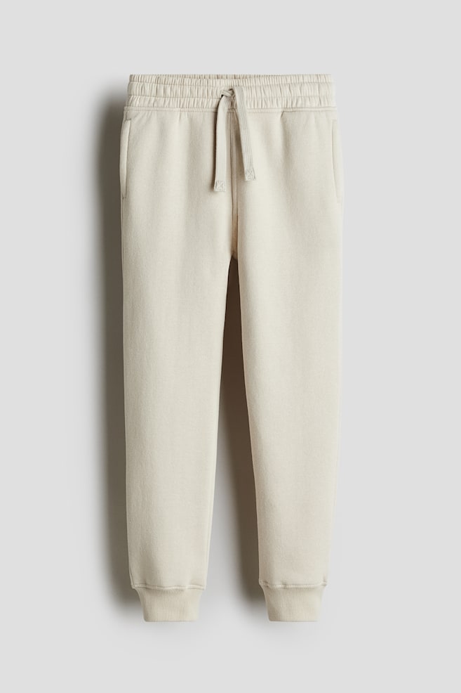 

Хлопковые спортивные штаны H&M, бежевый