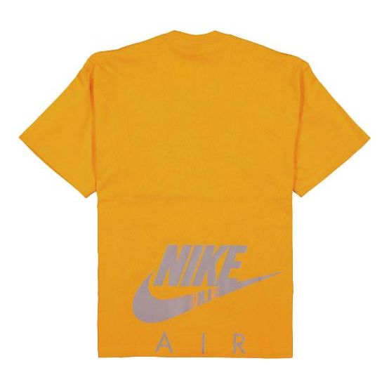 

Футболка Nike x Kim Jones Crossover Air Logo Alphabet Printing Round Neck Short Sleeve Couple Style Orange, оранжевый