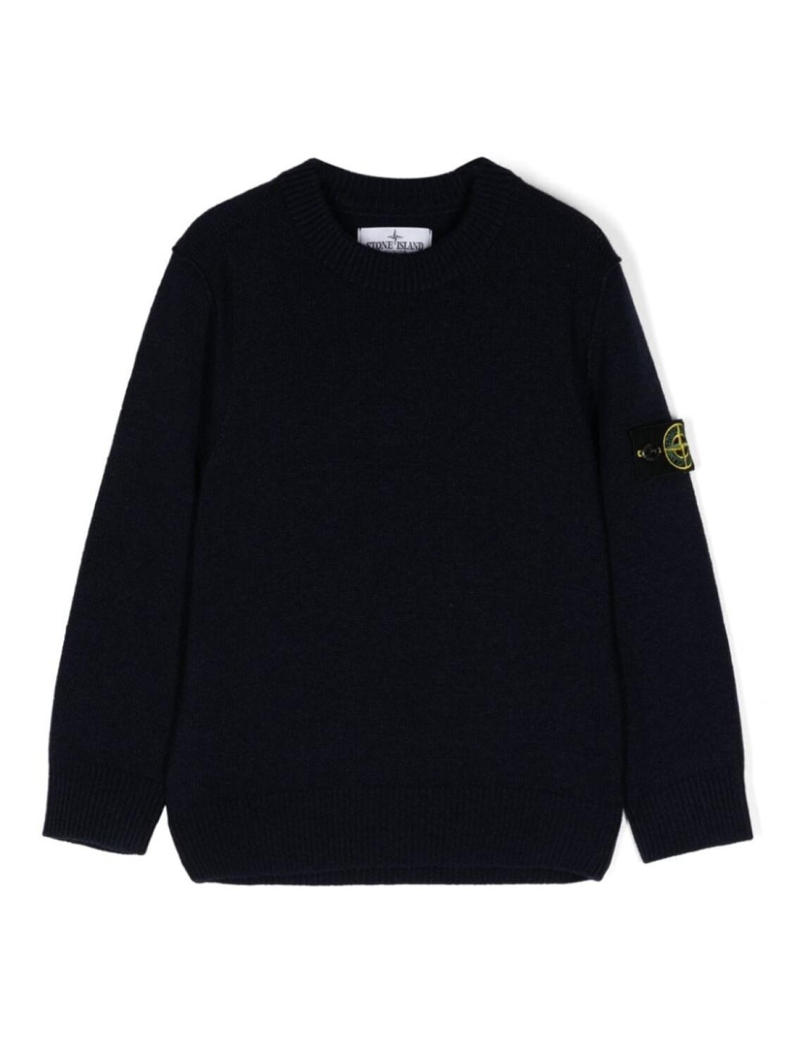 

Stone Island Junior джемпер с круглым вырезом и значком компаса, синий