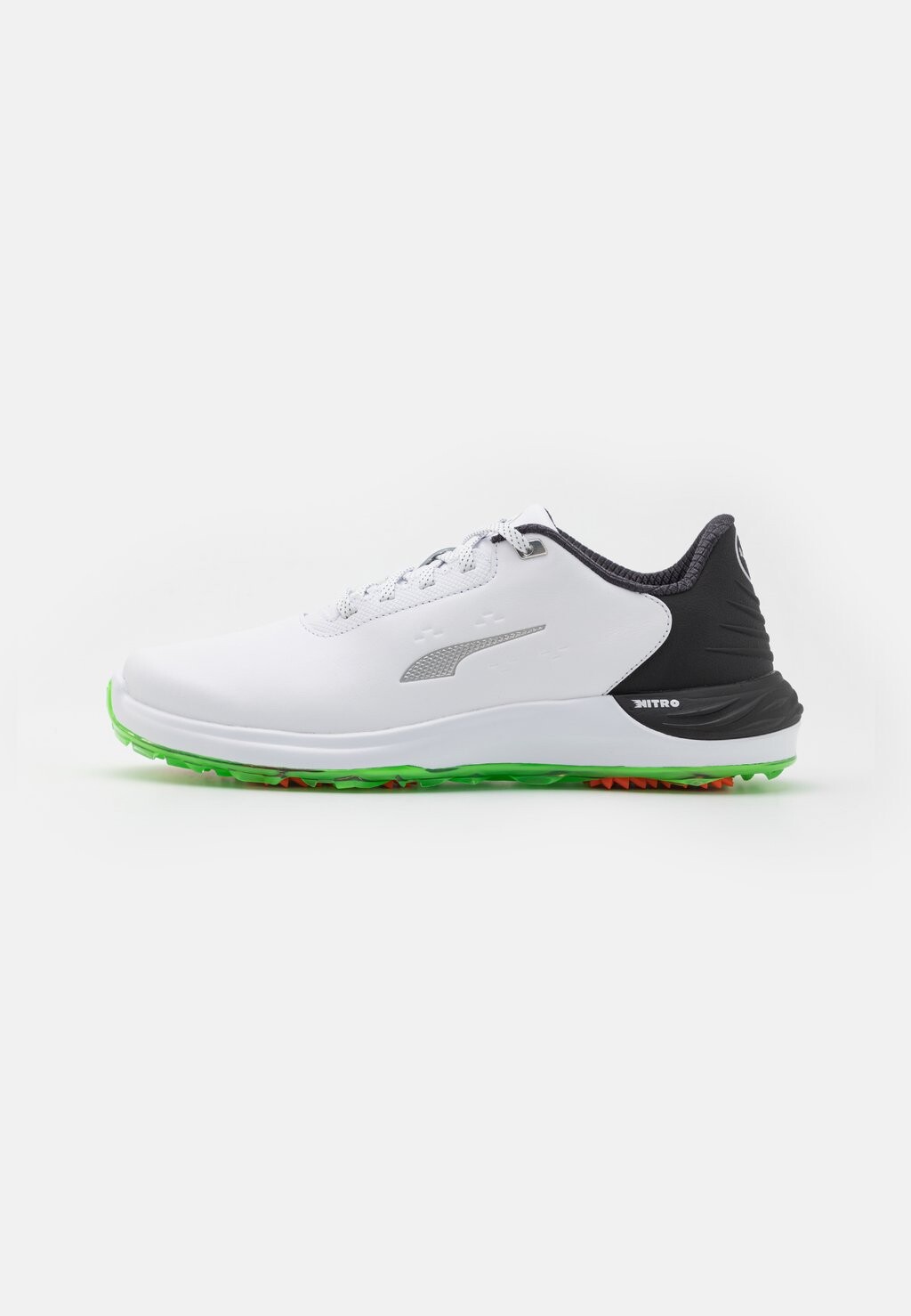 

Обувь для гольфа Phantomcat Nitro + Puma Golf, цвет white/black/fluro green pes