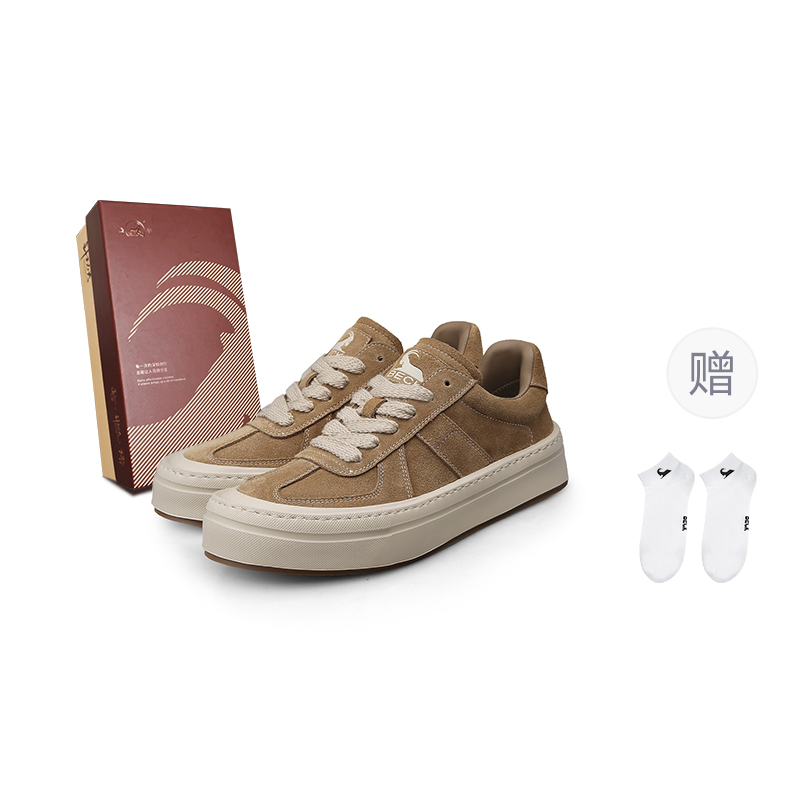 

BECK Устойчивые к истиранию низкие скейтерские кроссовки с эффектом увеличения роста унисекс абрикосовые [в комплекте с фирменными носками], цвет Apricot[Comes with Brand Socks]