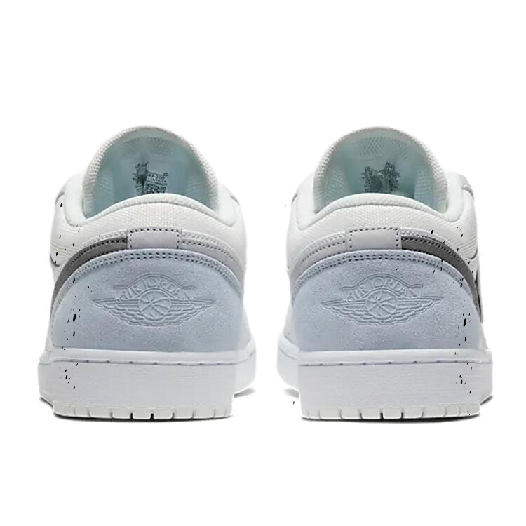 Кроссовки Air Jordan 1 Vintage Basketball Shoes Unisex Low-top Grey/white, серый — фото 4
