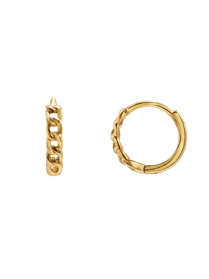 

Steel_Art Женские серьги-кольца Delia золотистого цвета