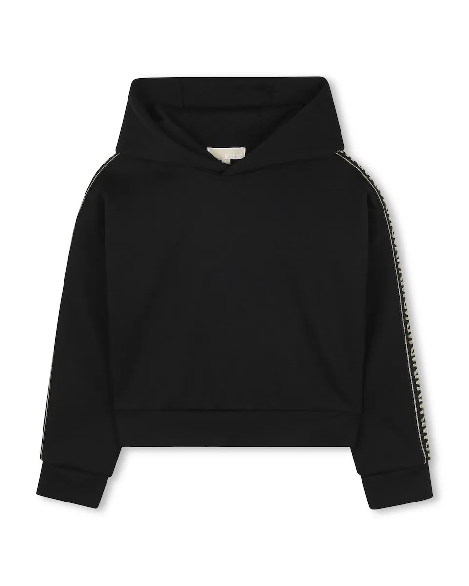 

Черный детский свитшот с длинными рукавами Michael Kors