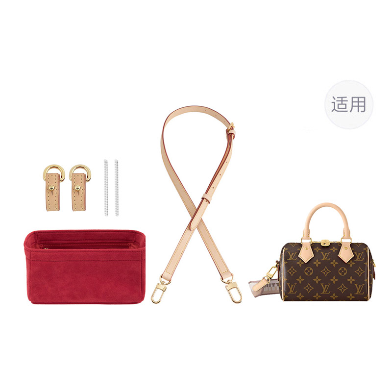

Luxury Care Artisan Workshop Женский набор аксессуаров из коровьей кожи бело-красный, Vegetable Tanned Leather Three-Piece Set[2-Section 1.5cm Shoulder Strap 100-120cm+Abrasion-Resistant Buckle+Suede Liner]