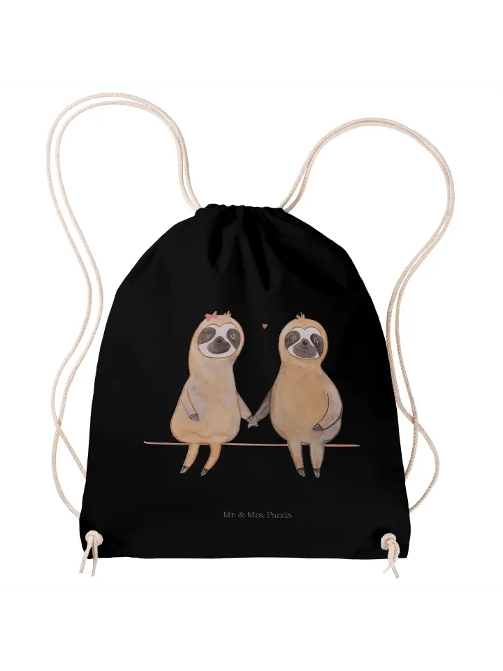 

Спортивная сумка Mr. & Mrs. Panda, черный