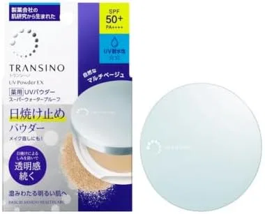 Пудра для лица Transino Medicated UV Powder EX SPF50+ PA++++ 11 г, бежевый