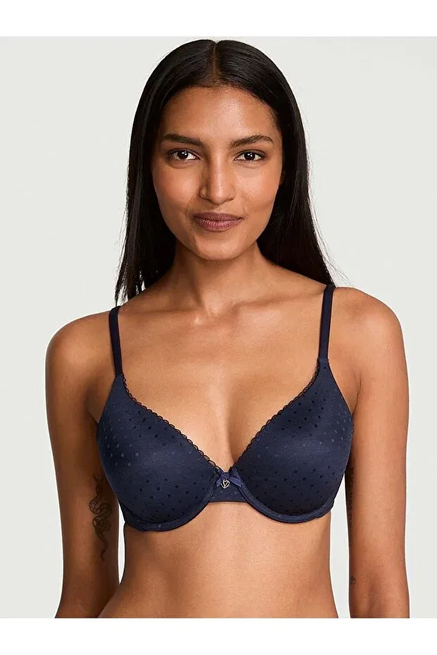 Женский бюстгальтер с пуш-ап Victoria'S Secret, Light Navy Blue