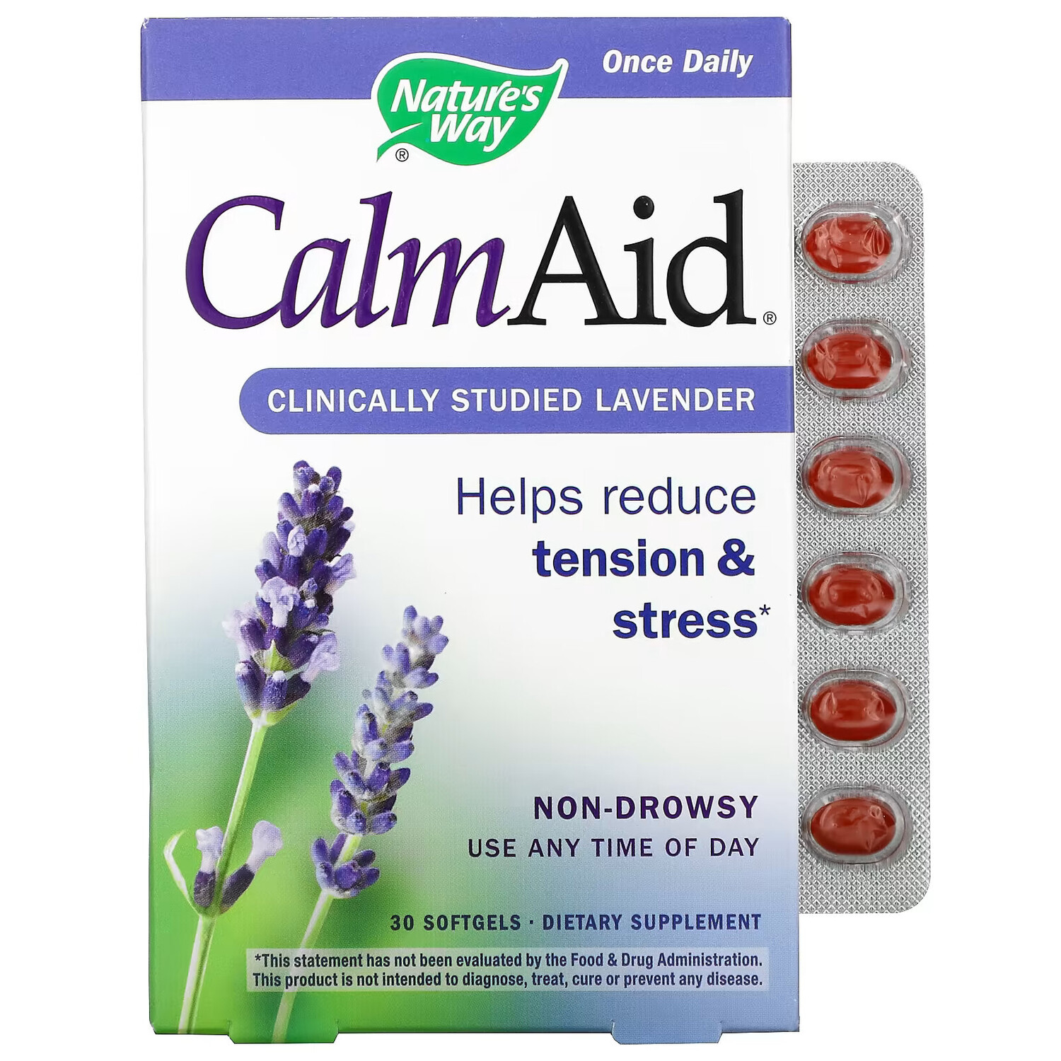 

Лаванда Nature's Way CalmAid, 30 капсул