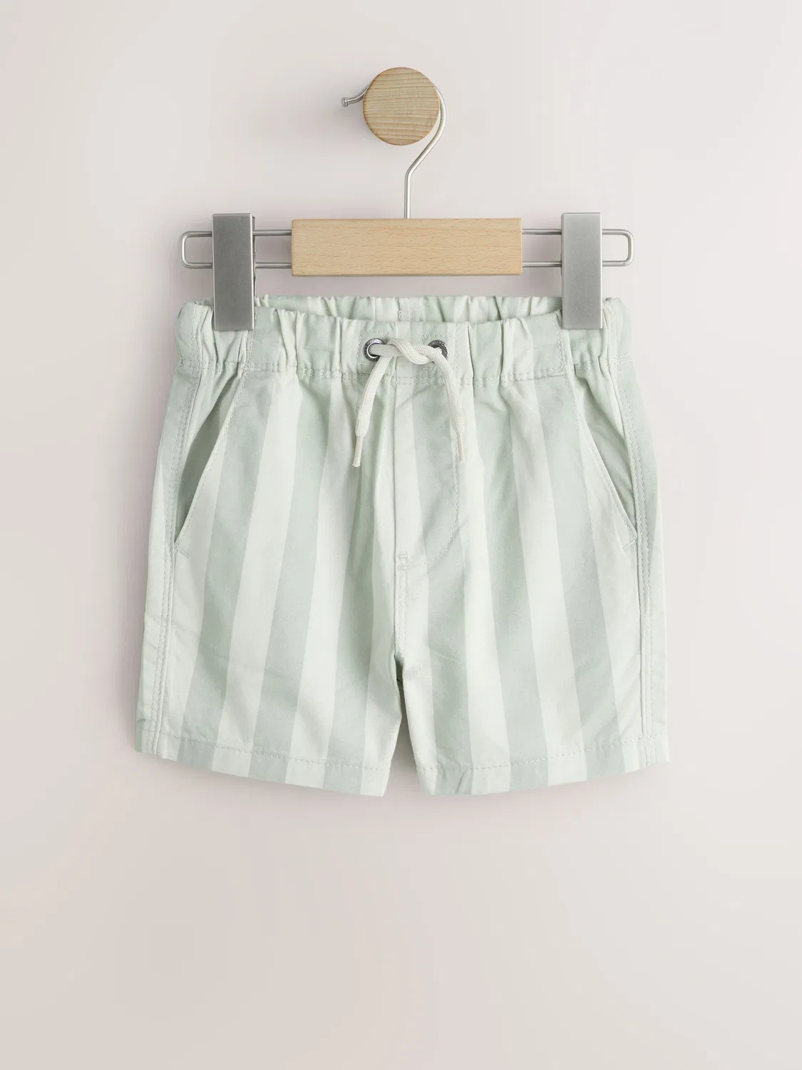 Шорты на завязке, Mint Green Stripe Next, Мятно-зеленый полосатый — фото 4