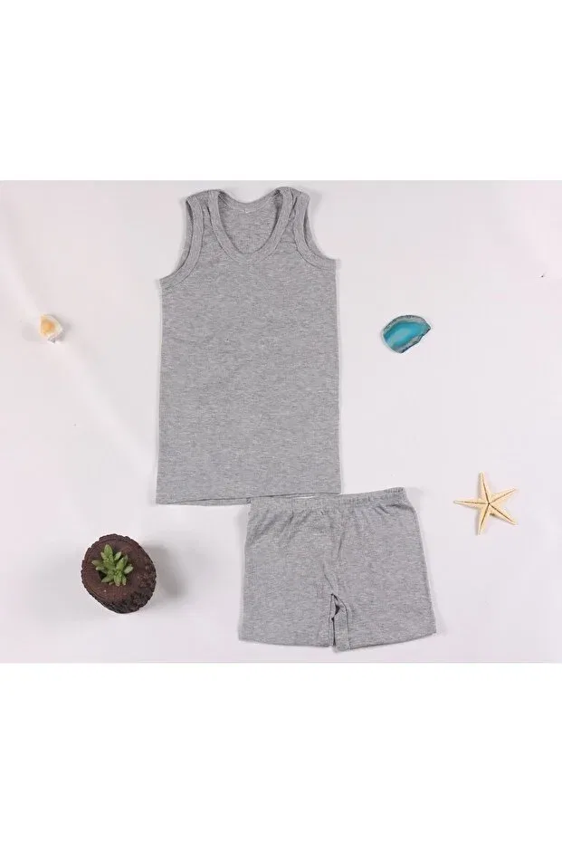 Детский комплект шорт для мальчиков хлопковый Elmas Kids, Gray