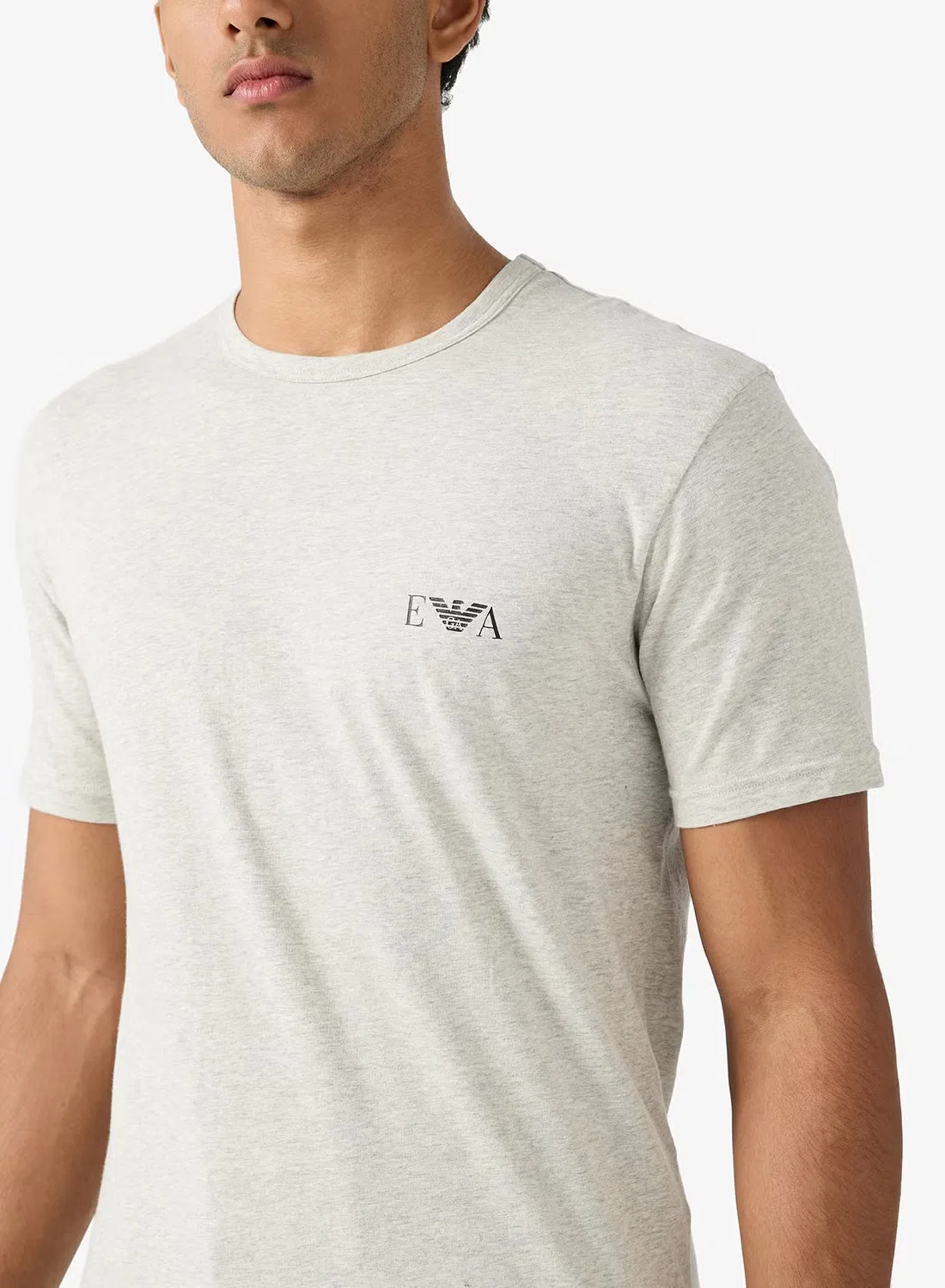 Футболка с логотипом, комплект из 2 штук, Emporio Armani, белый — фото 3